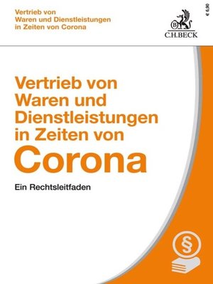 cover image of Vertrieb von Waren und Dienstleistungen in Zeiten von Corona
